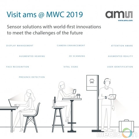 ams, MWC 2019서 ‘지능형 커넥티비티’ 구현하는 혁신적인 센서 솔루션 선보여